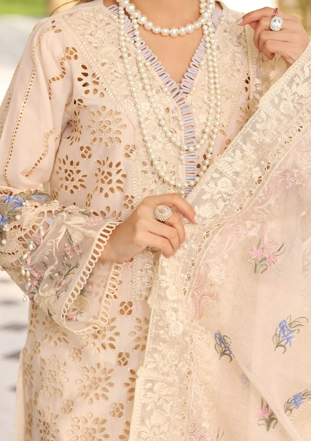ELAF | Festive Chikankari  | ELC-07 - modrenshoppingmall