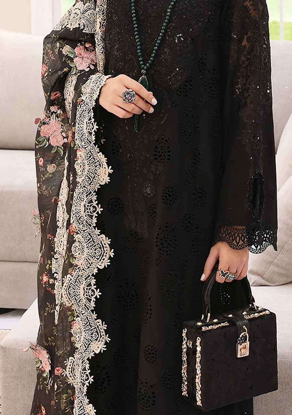 ELAF | Festive Chikankari  | ELC-02A - modrenshoppingmall