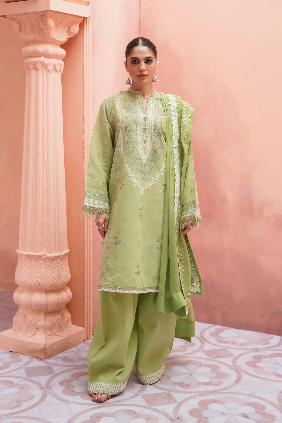 Zara Shahjahan | Lawn 2023 |  15B - modrenshoppingmall