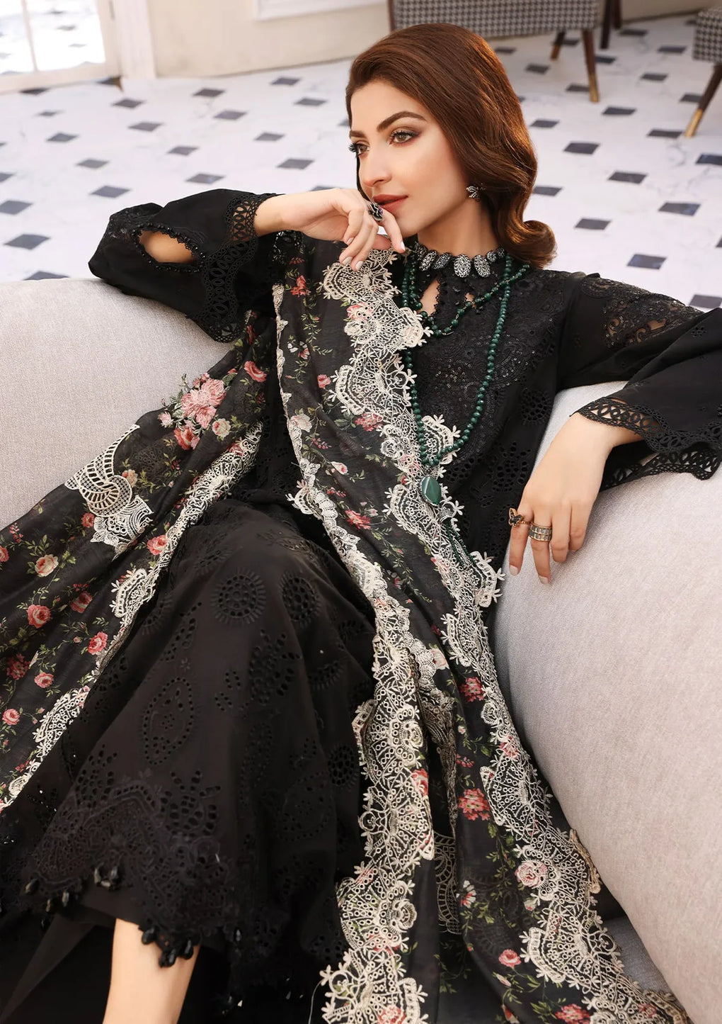 ELAF | Festive Chikankari  | ELC-02A - modrenshoppingmall