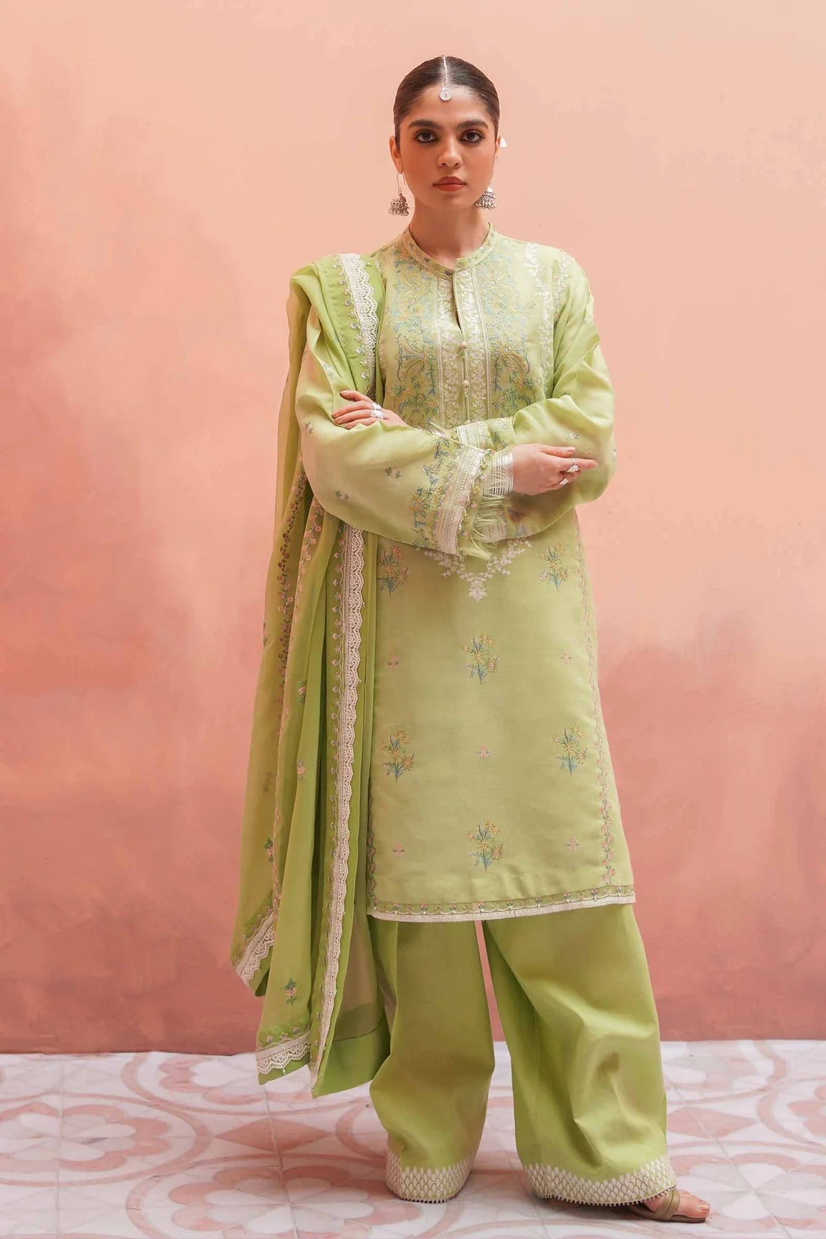 Zara Shahjahan | Lawn 2023 |  15B - modrenshoppingmall