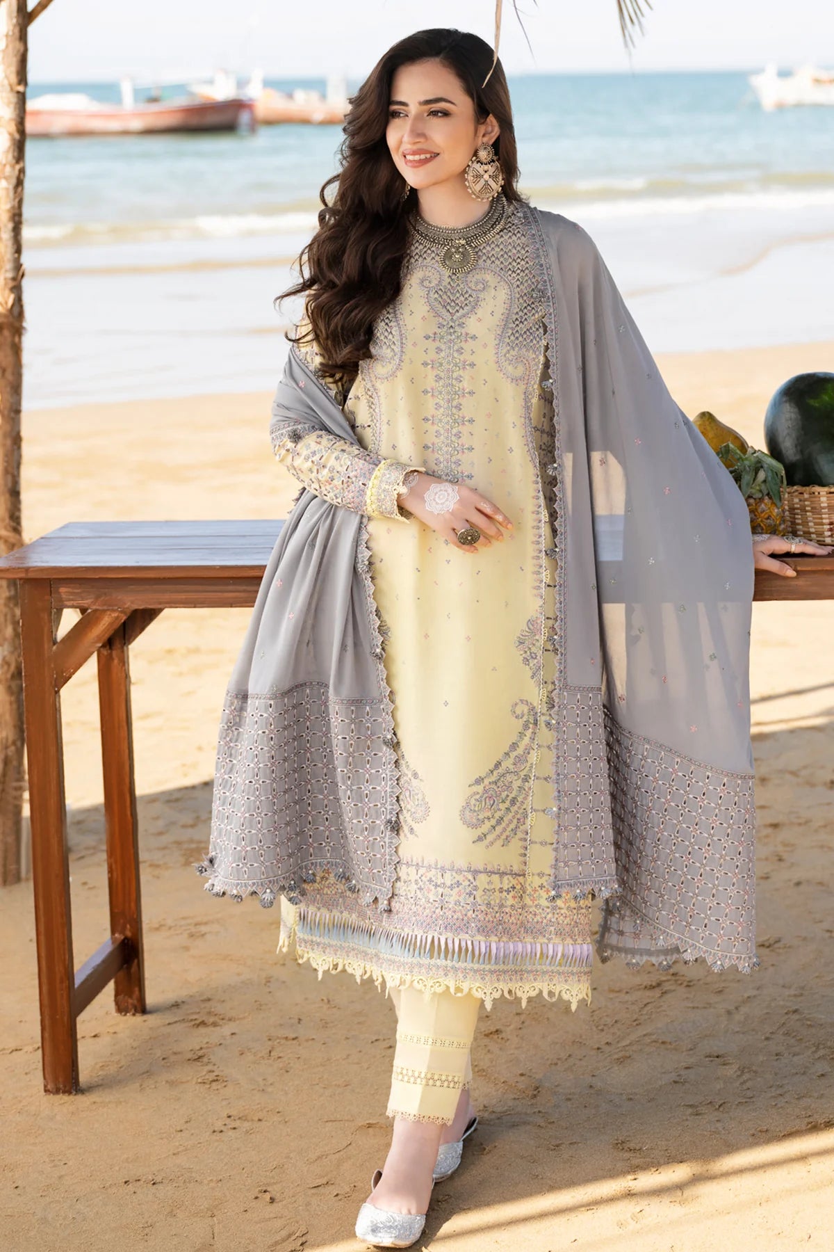 Jazmin | Shahkar lawn 2023 | ZAREEN - modrenshoppingmall