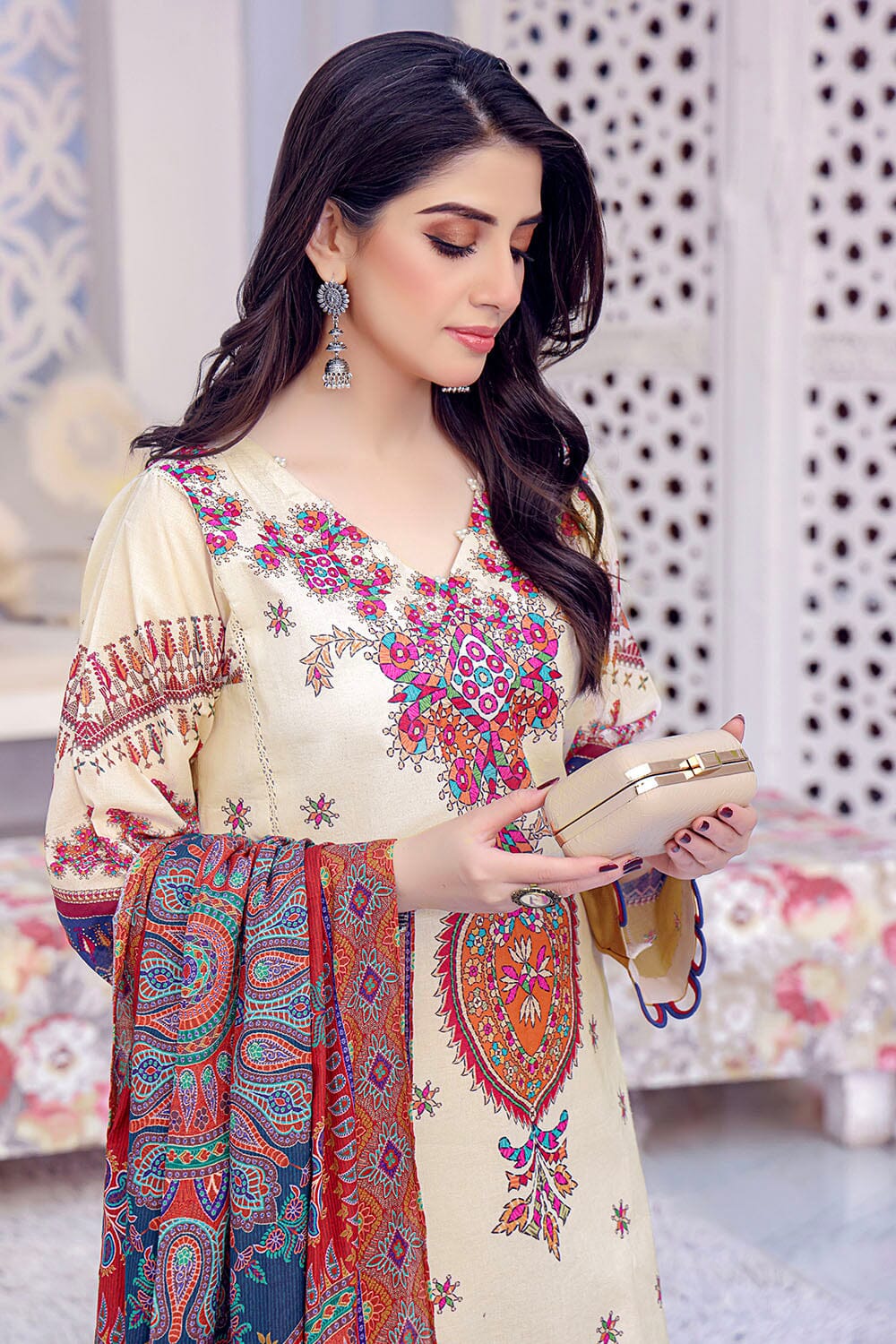 LADIES SUIT KLA-1675 Dresses KHAS STORES 