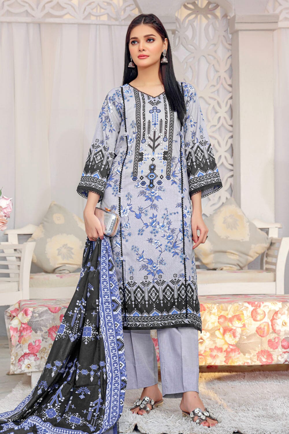 LADIES SUIT KLA-1683 Dresses KHAS STORES 